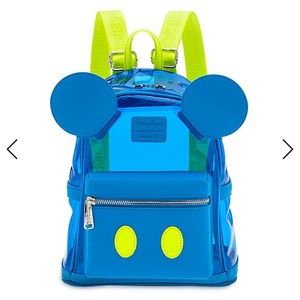 Loungefly Clear Neon Disney Backpack